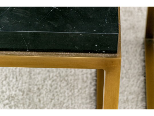 Pair Of Restoration Hardware Marble Top End Tables ($2,400)