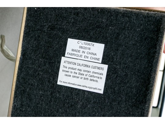 Pair Of Chic Square Form Table Lamps