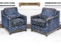Stylish Pair Of CCL Custom Upholstered Club Chairs ($7,000)