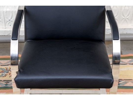 Pair Of Quality Cantilever Armchairs In The Manner Of Mies Van Der Rohe 