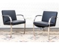 Pair Of Quality Cantilever Armchairs In The Manner Of Mies Van Der Rohe 