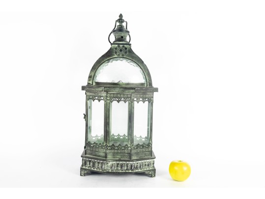 Victorian Style Distressed Metal Lantern
