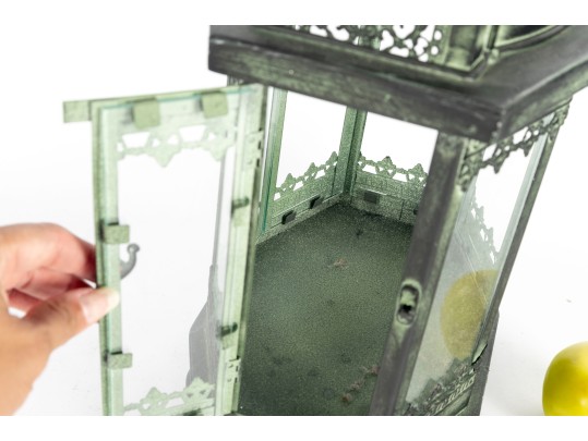 Victorian Style Distressed Metal Lantern