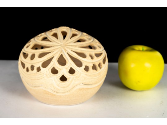 Signed Studio Pottery Pierced Capsule