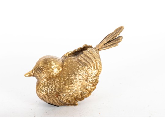 Brass Bird Figurine Paperweight