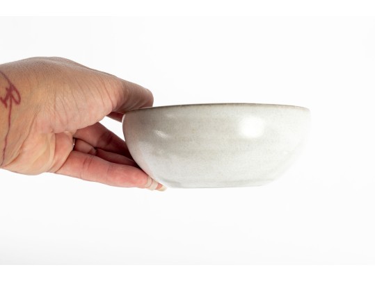 J.B. Cole (American [NC] B. 1869) White Glazed Bowls