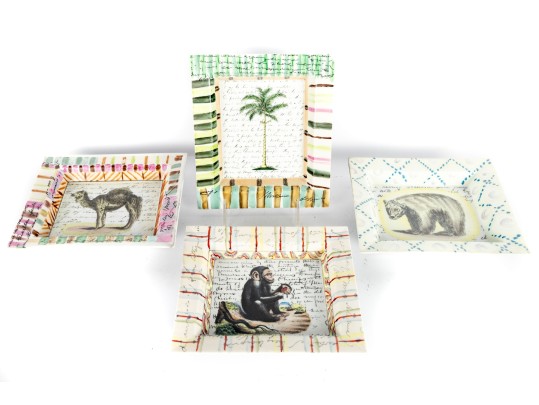John Derian Tozai Home Ceramic Dishes (x4)