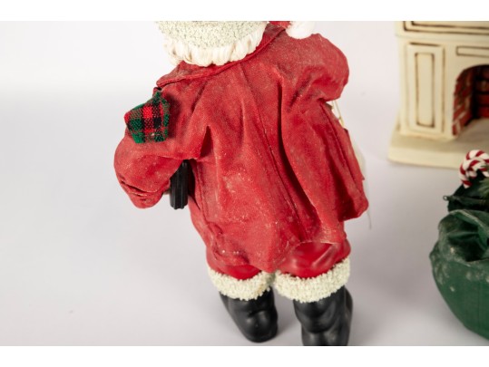 Possible Dreams Clothtique Santa Figurines — “Traditional Santa” & “Santa The Artist”