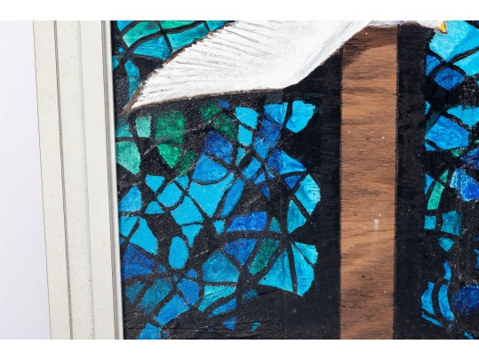 Dan Lynch (American [SC], 1930-2019) Mixed Media On Board, Peace Dove