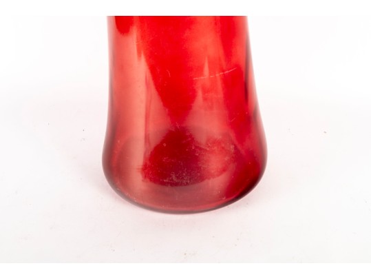 Mid Century Modern Large Freeform Glass Vase