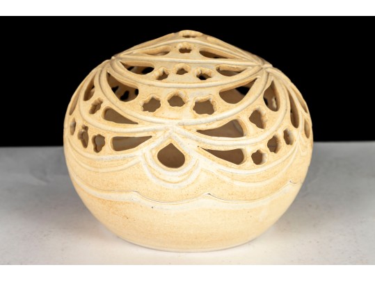 Signed Studio Pottery Pierced Capsule