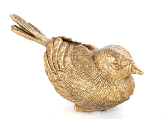 Brass Bird Figurine Paperweight