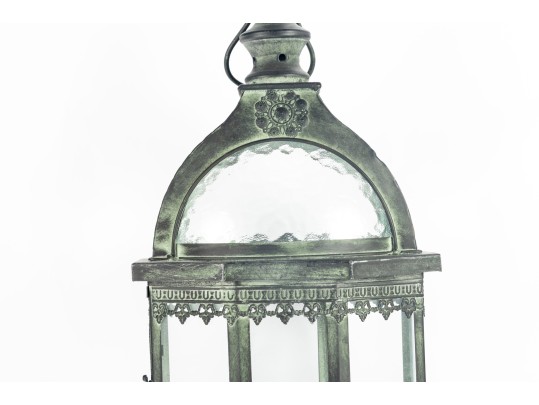 Victorian Style Distressed Metal Lantern