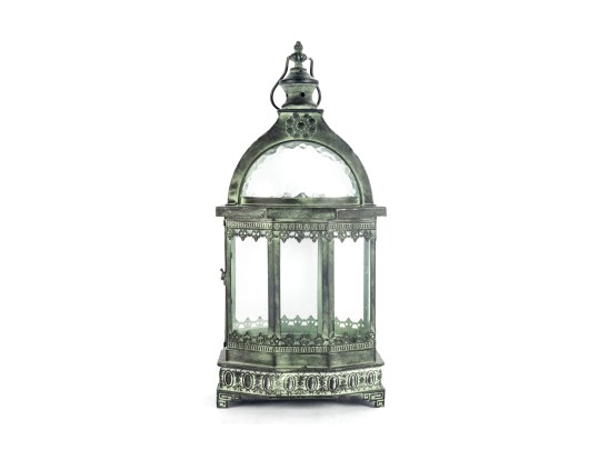 Victorian Style Distressed Metal Lantern