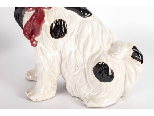 Vintage Ceramic Staffordshire Spaniel Dogs