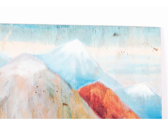 Dan Lynch (American [SC], 1930-2019) Oil On Board, Floral Mountain Lake