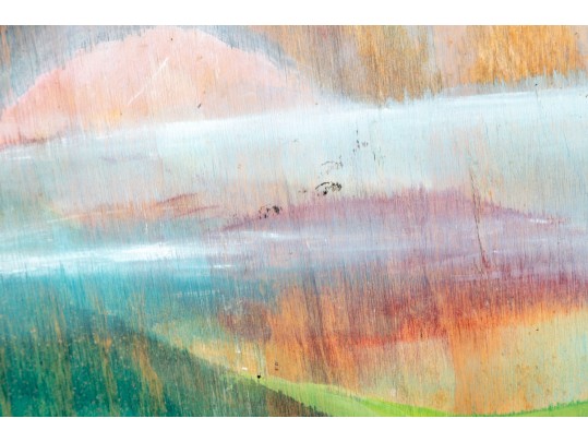 Dan Lynch (American [SC], 1930-2019) Oil On Board, Floral Mountain Lake
