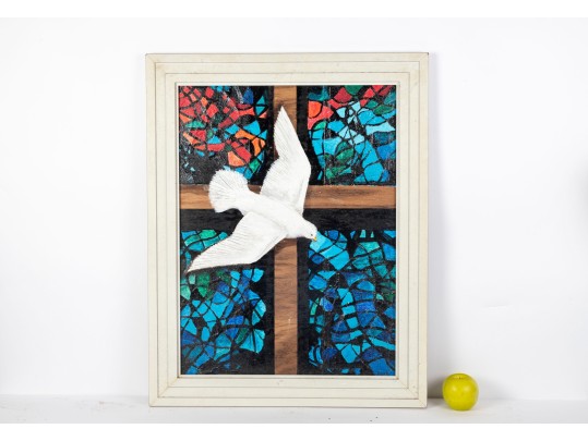 Dan Lynch (American [SC], 1930-2019) Mixed Media On Board, Peace Dove