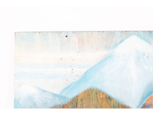 Dan Lynch (American [SC], 1930-2019) Oil On Board, Floral Mountain Lake