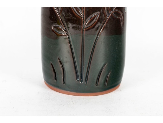 H. Franklin (NC) Studio Redware Pottery Vase