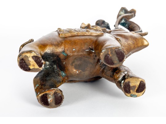 Indian Weighted/Engraved Brass Elephant