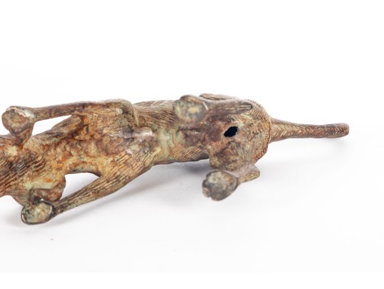 Vintage Bronze Retriever Figurine