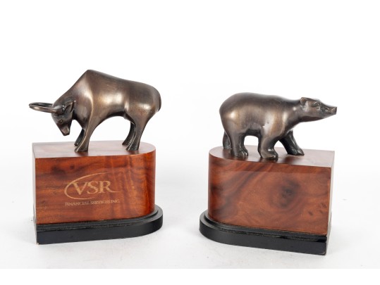 Brass Animal (Bear/Bull) Bookends 