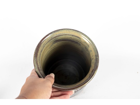 H. Franklin (NC) Studio Redware Pottery Vase