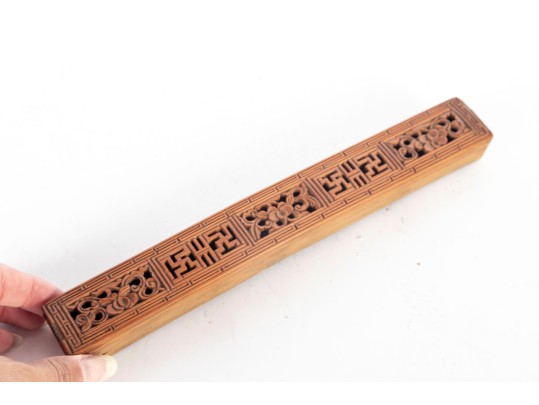 Chinese Carved Ash Catcher/Incense Holder