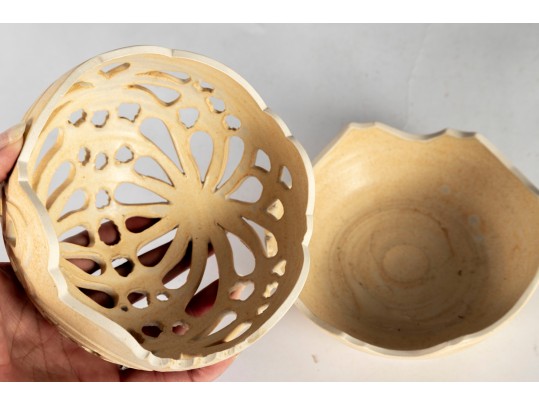 Signed Studio Pottery Pierced Capsule