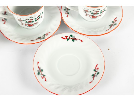 Kopin “Christmas Pleasure” Porcelain Holiday Dinnerware Set