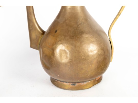 Pair Of Brass Middle Eastern Ewers