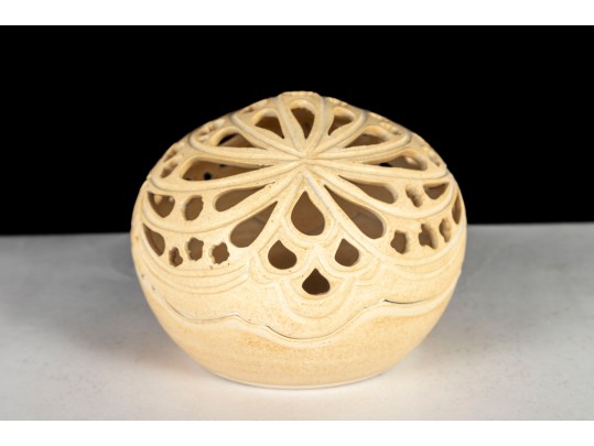 Signed Studio Pottery Pierced Capsule