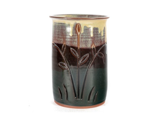 H. Franklin (NC) Studio Redware Pottery Vase