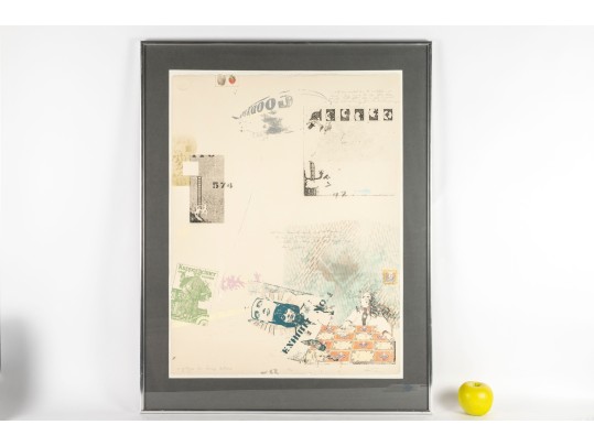 “A Goodyear For Cheap Detectives” Signed And Dated 1982 Lithograph Print