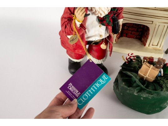 Possible Dreams Clothtique Santa Figurines — “Traditional Santa” & “Santa The Artist”