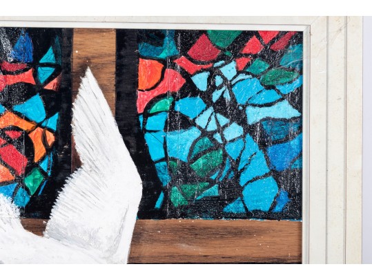 Dan Lynch (American [SC], 1930-2019) Mixed Media On Board, Peace Dove