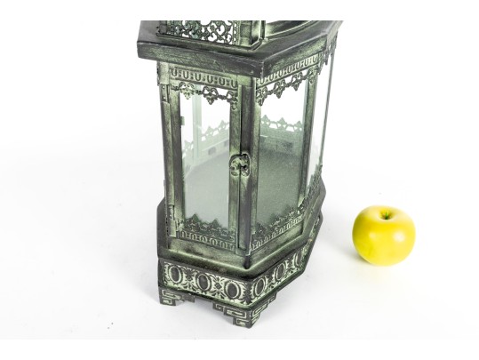 Victorian Style Distressed Metal Lantern