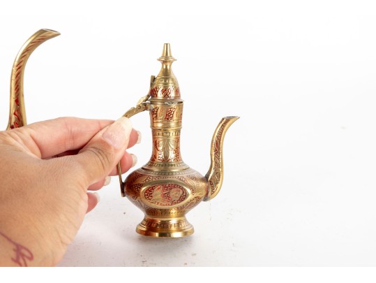 Miniature Indian Brass Ewers