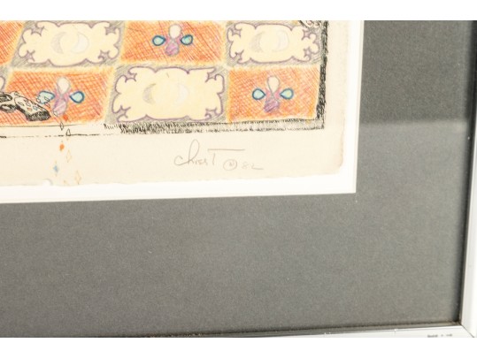 “A Goodyear For Cheap Detectives” Signed And Dated 1982 Lithograph Print