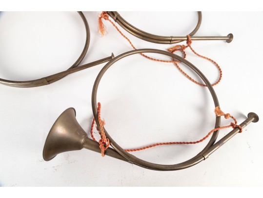 Trio Of Brass French Horns
