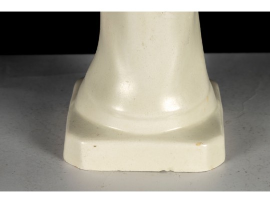 Decorative White Porcelain Madonna — Signed 1964