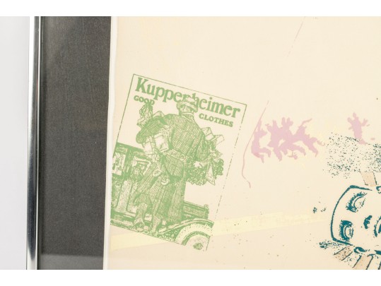 “A Goodyear For Cheap Detectives” Signed And Dated 1982 Lithograph Print