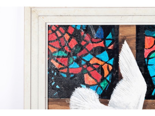 Dan Lynch (American [SC], 1930-2019) Mixed Media On Board, Peace Dove