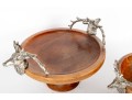 Object D'art Elk Head Pedestal Stand & Bowl