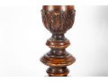 Pair Of Turned Mahogany Church Candlesticks