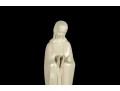Decorative White Porcelain Madonna — Signed 1964