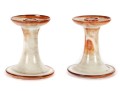 J.B. Cole (American [NC] B. 1869) Cobalt Candlestick Holders