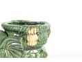 Mid Century Majolica Style Pottery Elephant Planter