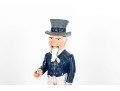 Uncle Sam Cast Iron Mechanical Bank Reproduction